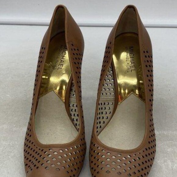 Michael Kors Leather Cutout Heels Size 10 - Picture 2 of 5